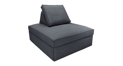 Harry Large Pouffe with bolster cushion in Blickling Norfolk Cotton - sofa.com
