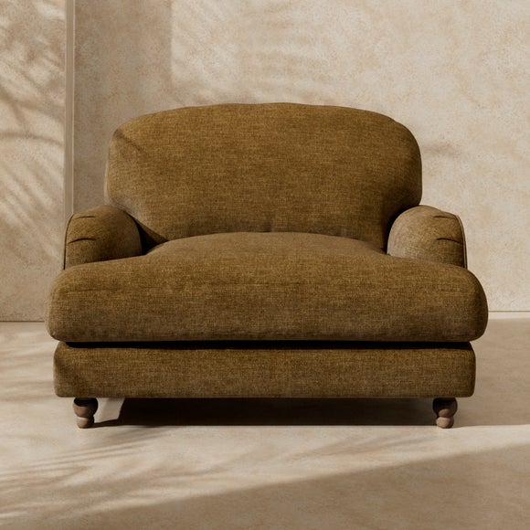 Arthur Linen Chenille Snuggle Chair