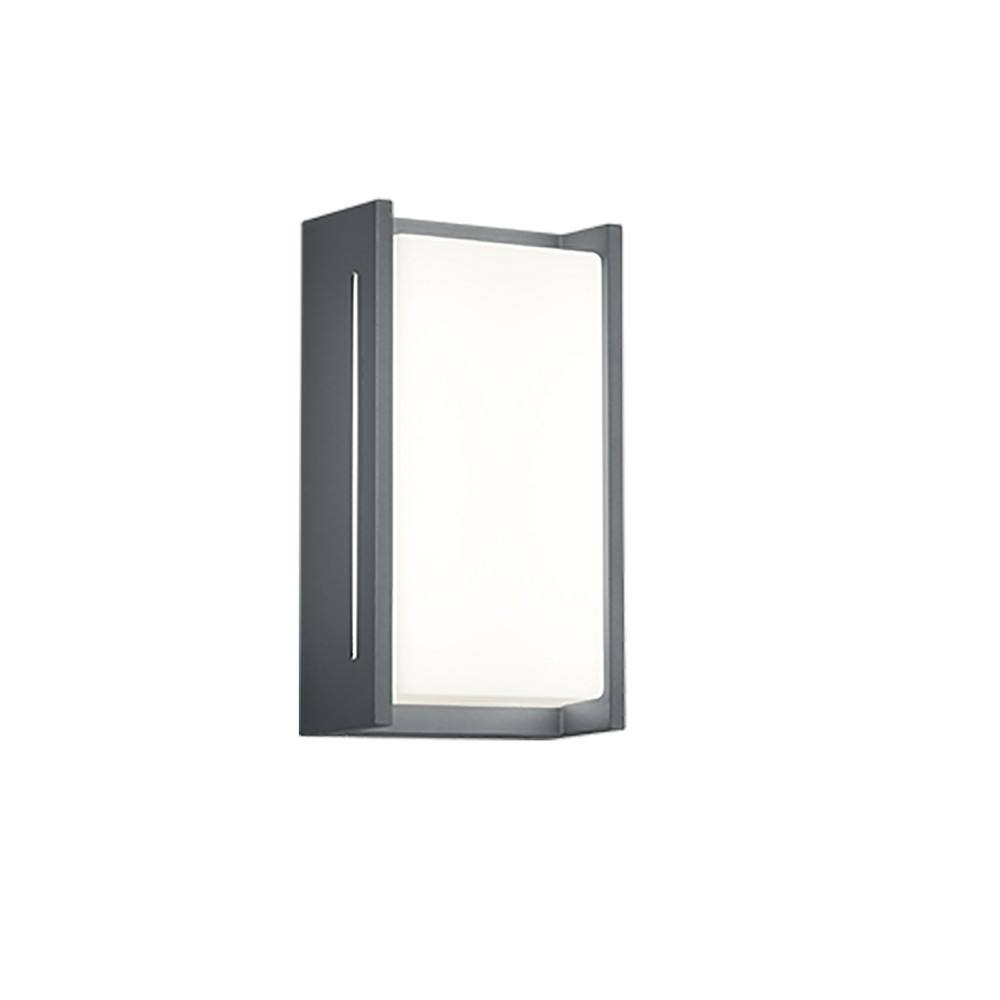 Netlighting Indus Modern 2 Light Outdoor Modern Wall Lamp Anthracite 3000K IP54 in Black