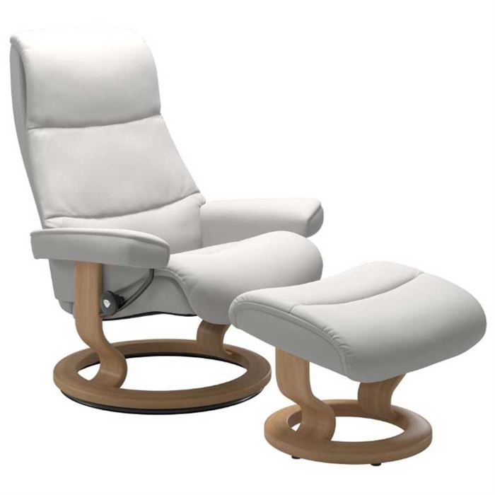 Stressless View Classic Chair & Stool, Choice of Leather