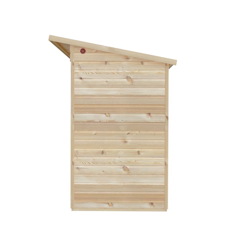 Shires Lela 16x4 Summerhouse including Storage - L125.8 x W476 x H229.9 cm in Light Brown 4