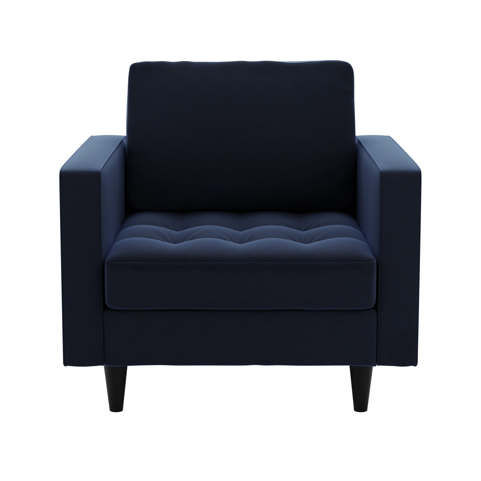 Zoe Velvet Armchair Navy Blue