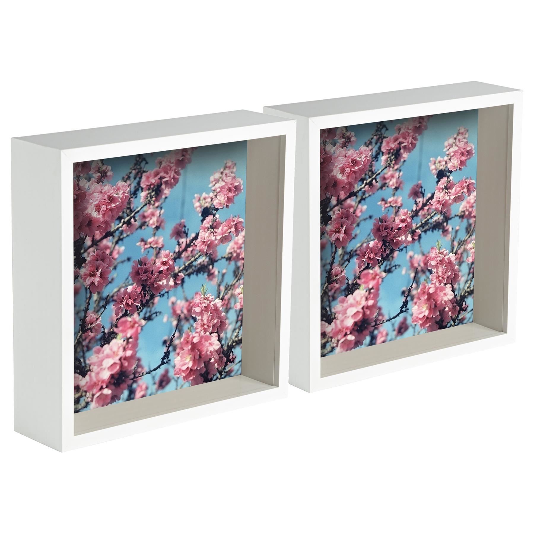Nicola Spring 3D Deep Box Photo Frames - 8 x 8" - Pack of 2 in White
