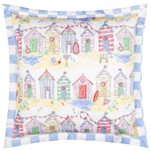 Beach Huts Outdoor Square Cushion