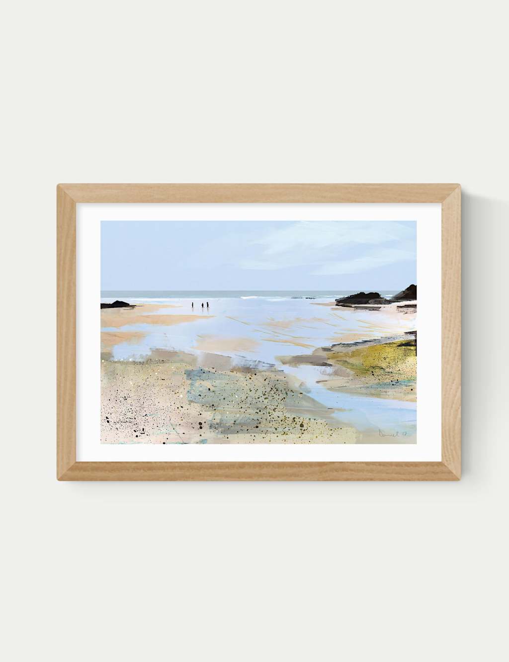 East End Prints Sea View Framed Art Print Natural