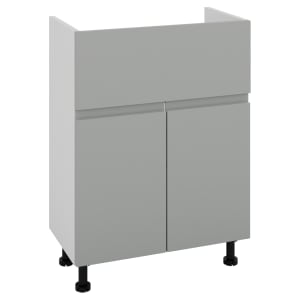 Wickes Lakemoor Dust Grey Slimline Depth Vanity Unit - 500mm