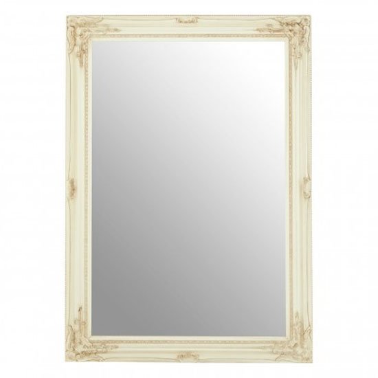 Zelman Wall Bedroom Mirror In Bone White Frame