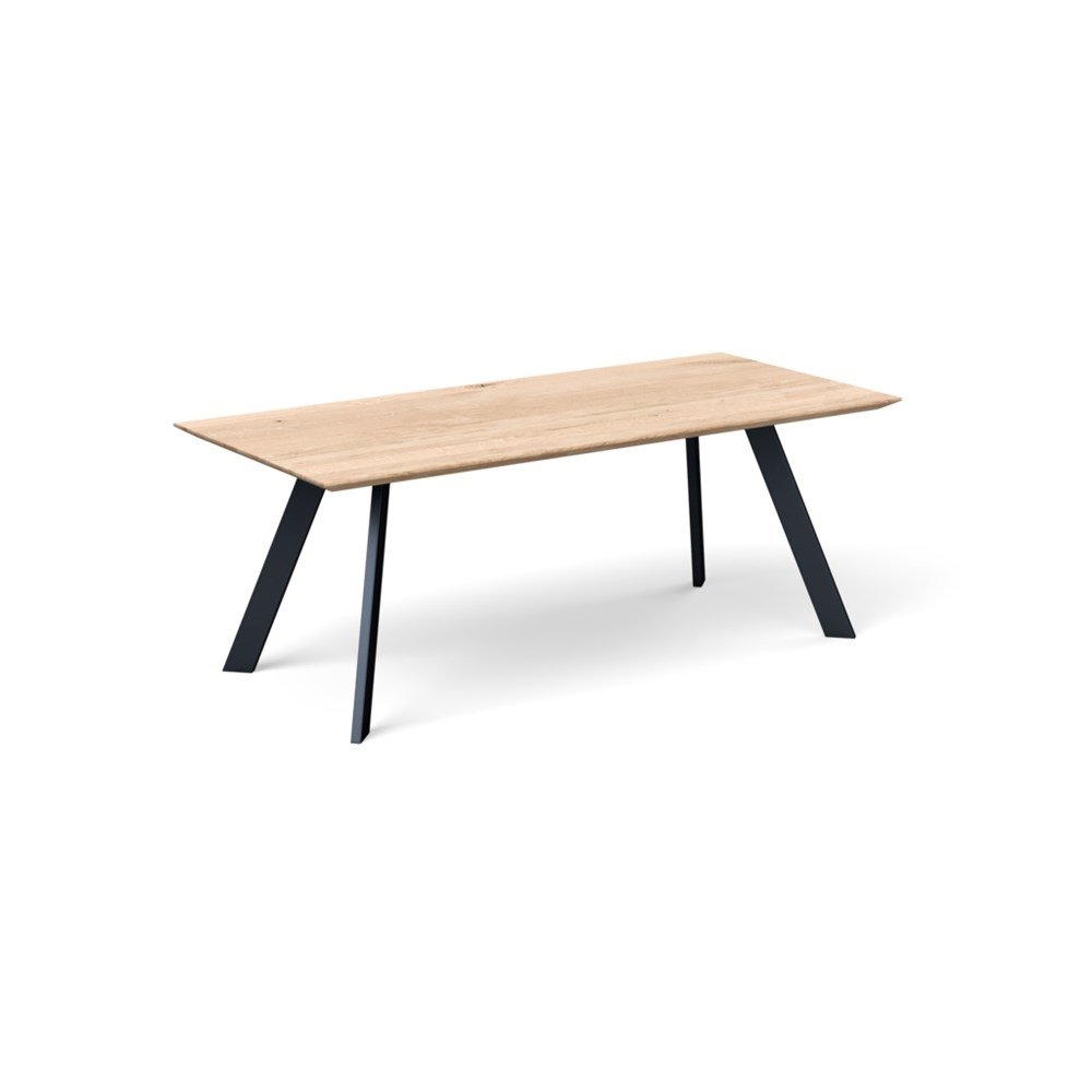 Heal's Madrid Table 280x100cm White Oak Chamfered Edge Not Filled