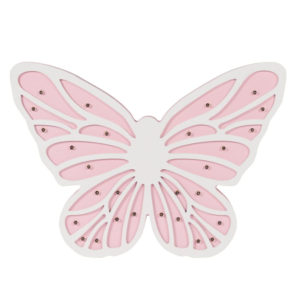 Glow Butterfly Table Lamp, Pink