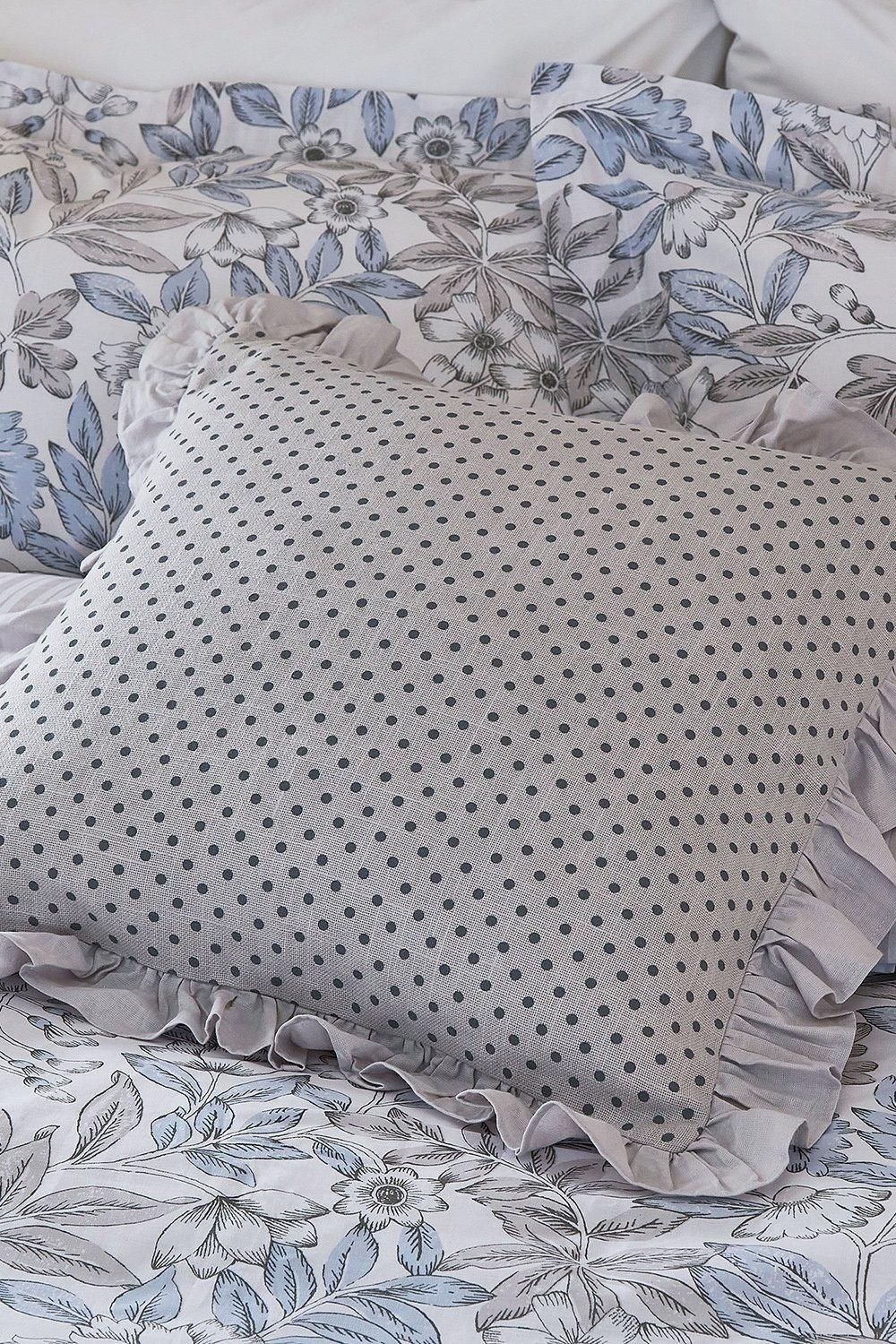 Helena Springfield 'Ness' Cotton Cushion in Grey 2