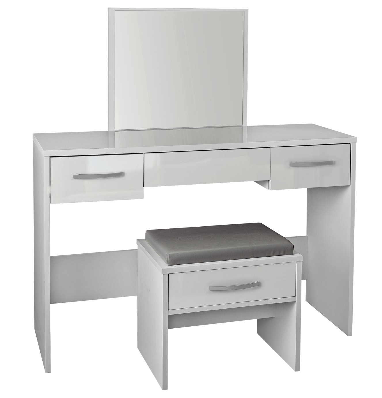 Argos Home Hallingford Dressing Table - Grey Gloss