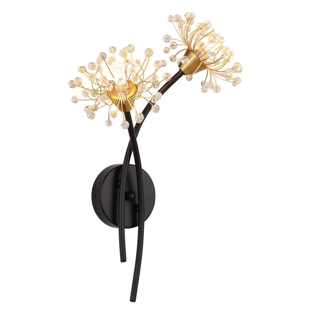 Netlighting Fiore Wall Lamp Matt Black 2x G9