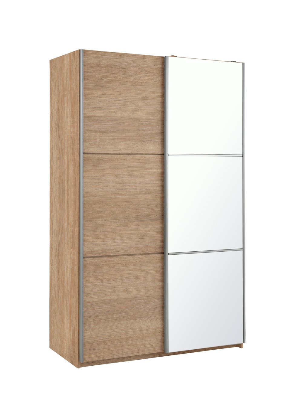Habitat Holsted Small Oak Effect & Mirror Wardrobe