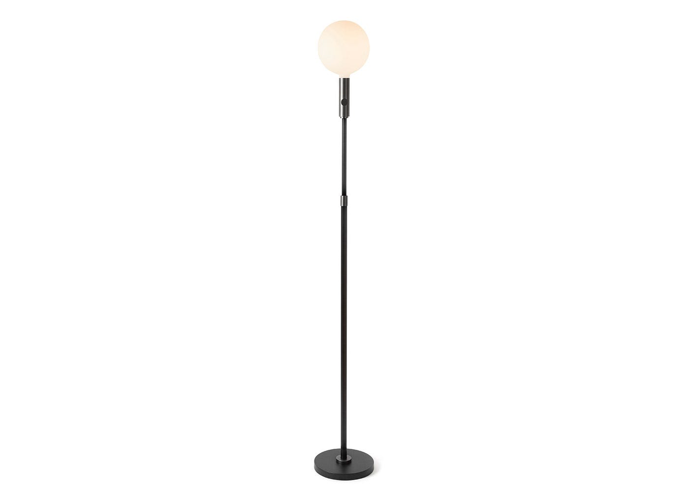 Tala Poise Adjustable Floor Lamp Graphite and Sphere V Bulb