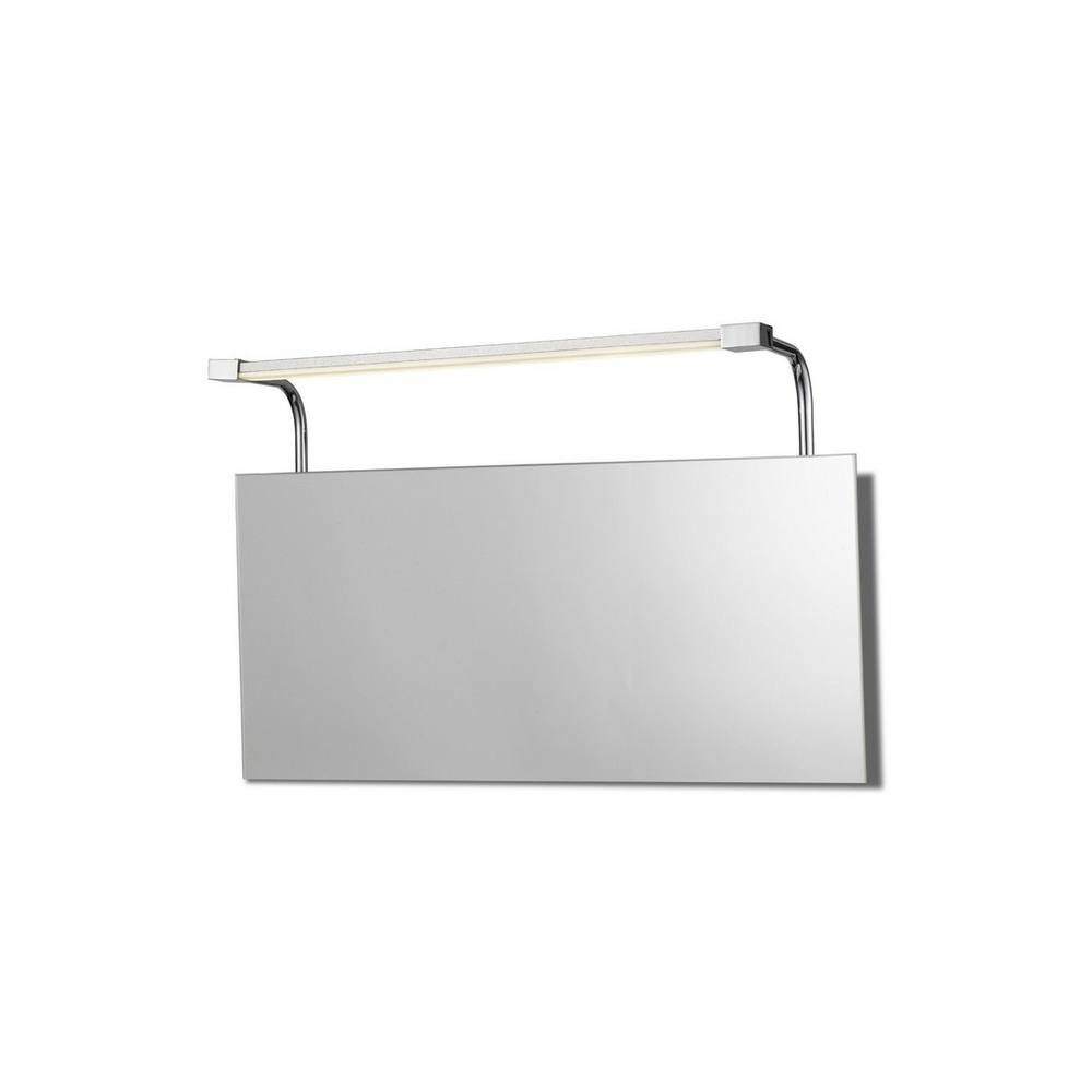 Netlighting Sisley Wall Lamp Chrome 6W 420lm 4000K IP44 LED Frosted Acrylic in Silver