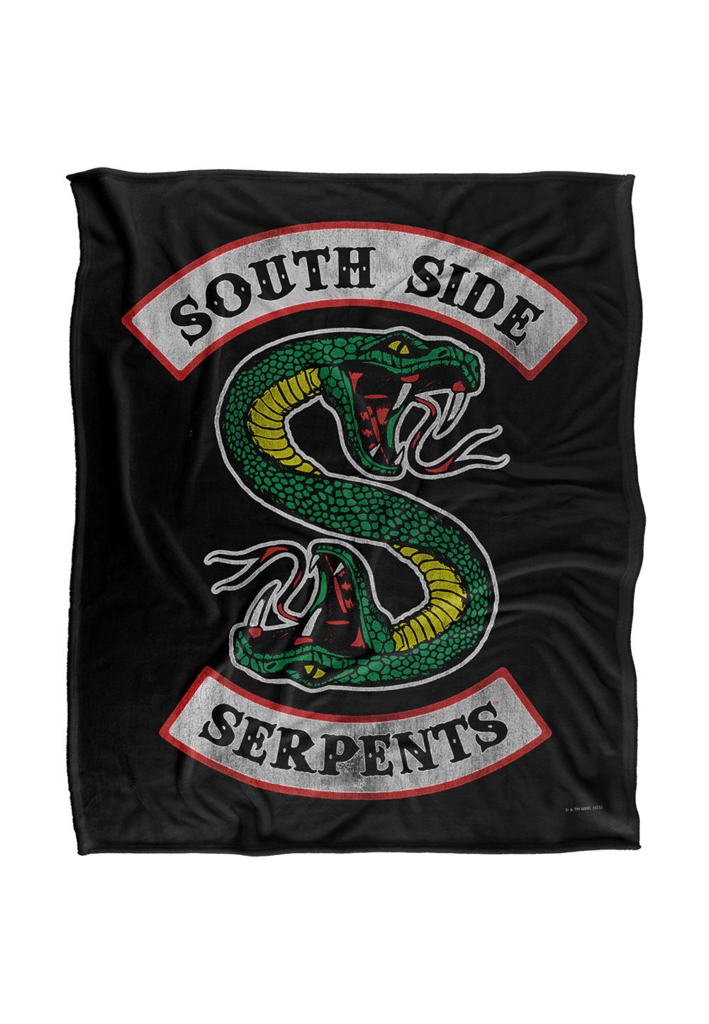Riverdale South Side Serpent Silky Touch Super Soft Throw Blanket 152 X 127 cm in White