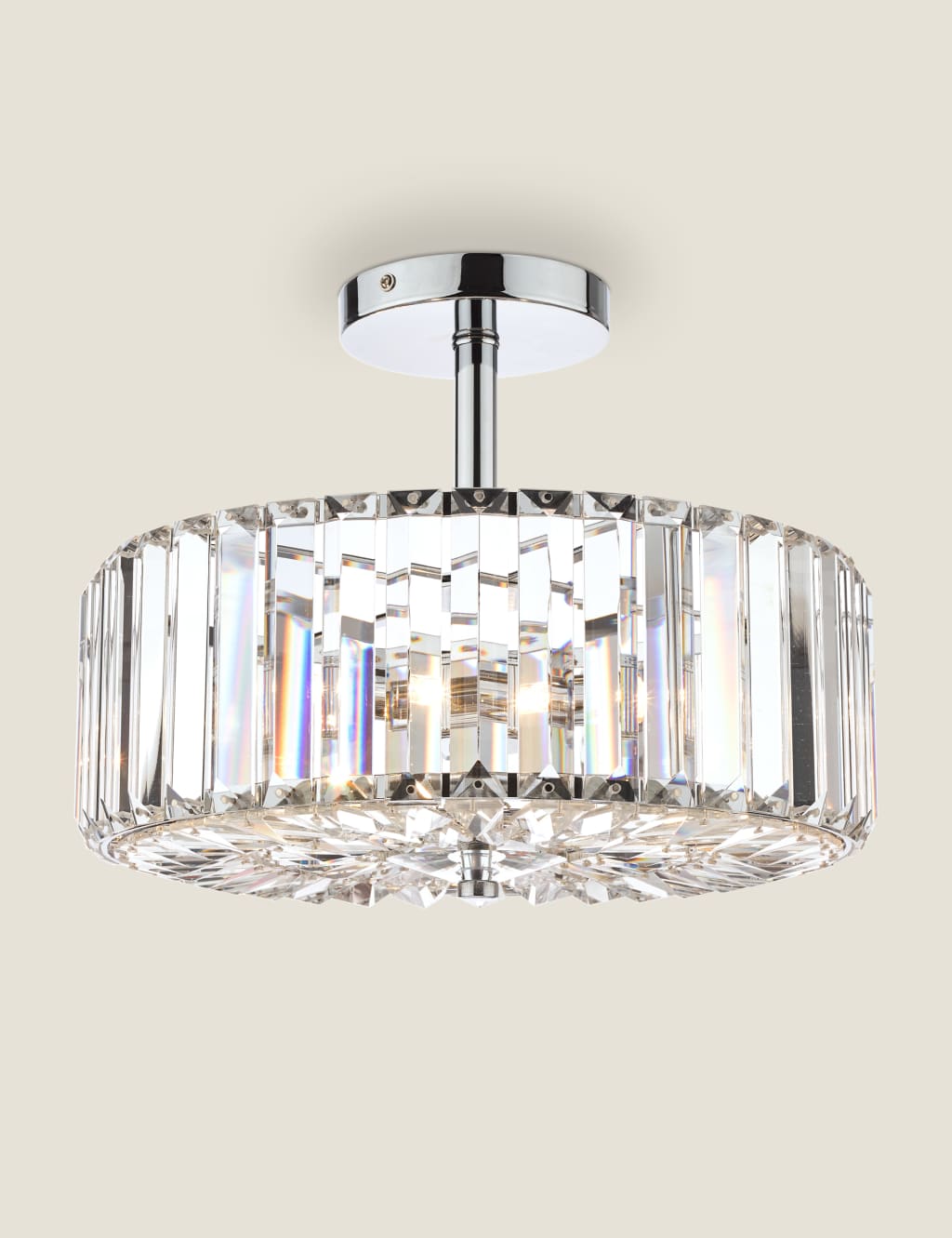 Laura Ashley Fernhurst Ceiling Light Silver
