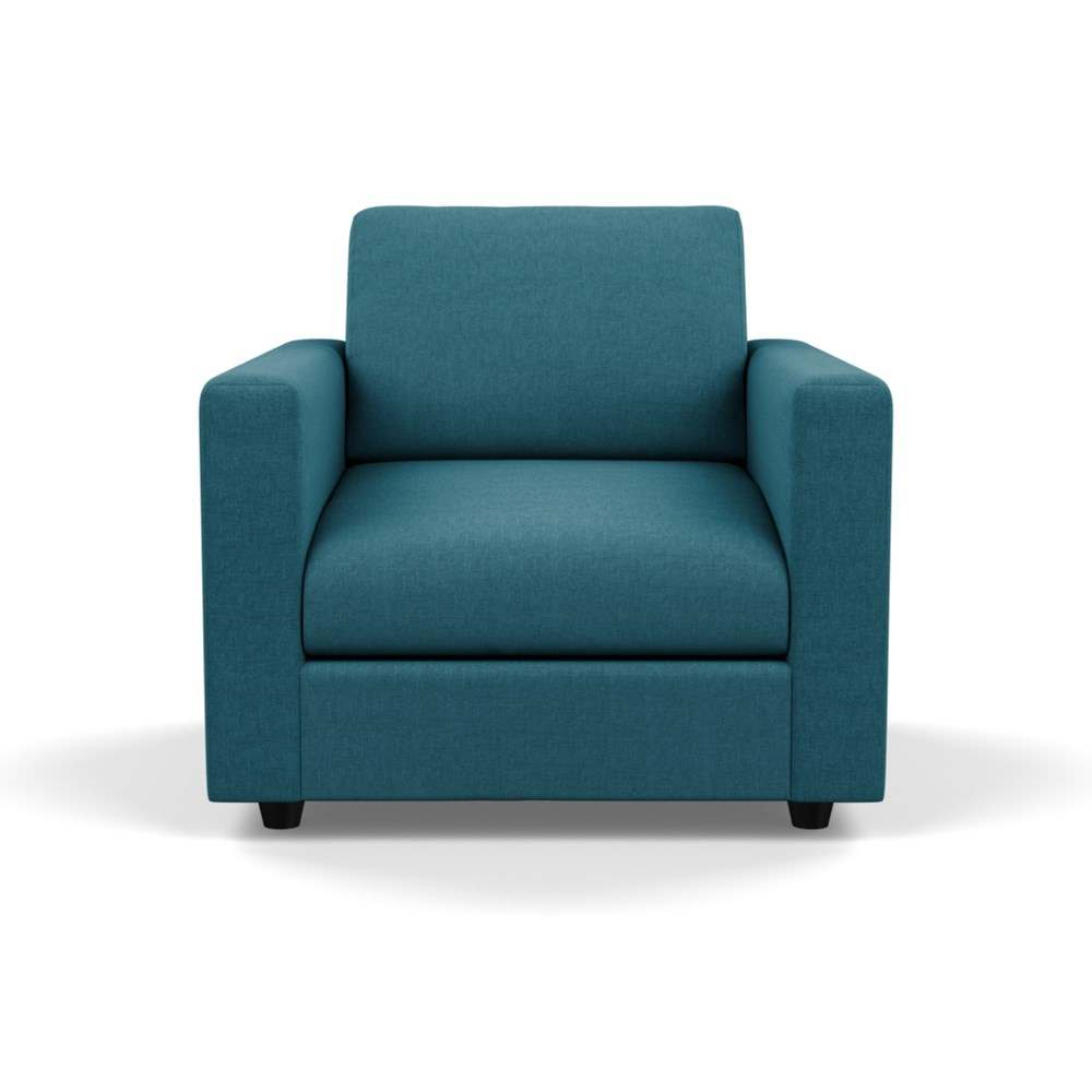 Heal's Nimbus II Armchair Brushed Cotton Cadet Black Feet