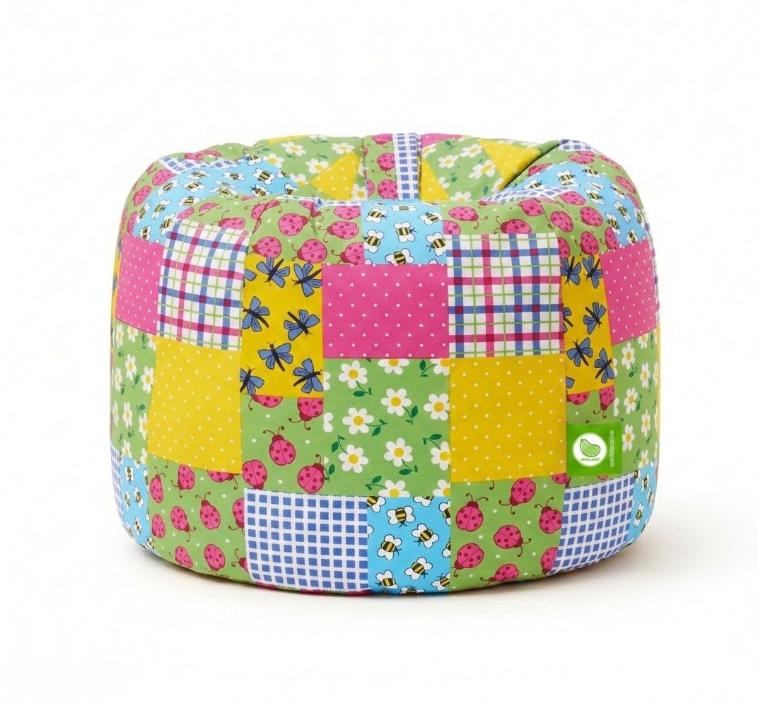 Bean Lazy Cotton Patchwork Ladybird Bean Bag Large Size