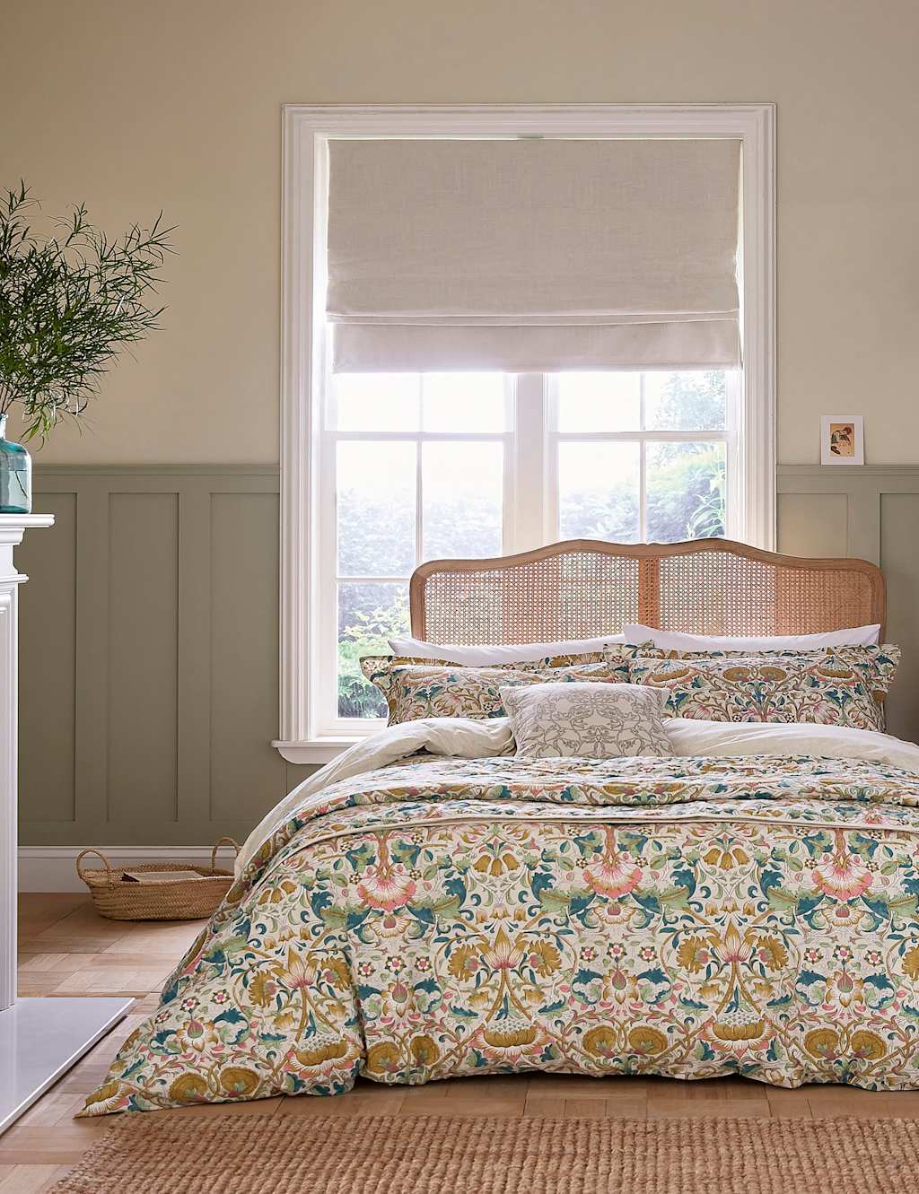 Morris & Co Pure Cotton Lodden Bedding Set Multi