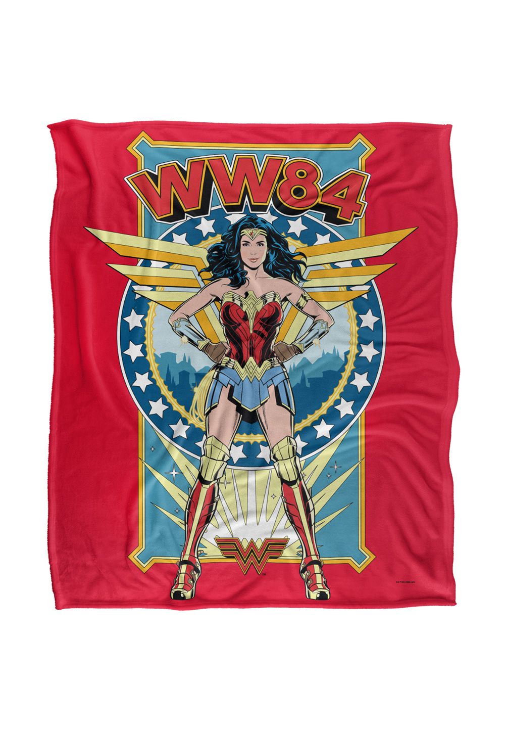 Wonder Woman Stand Tall Silky Touch Super Soft Throw Blanket 152 X 127 cm in White