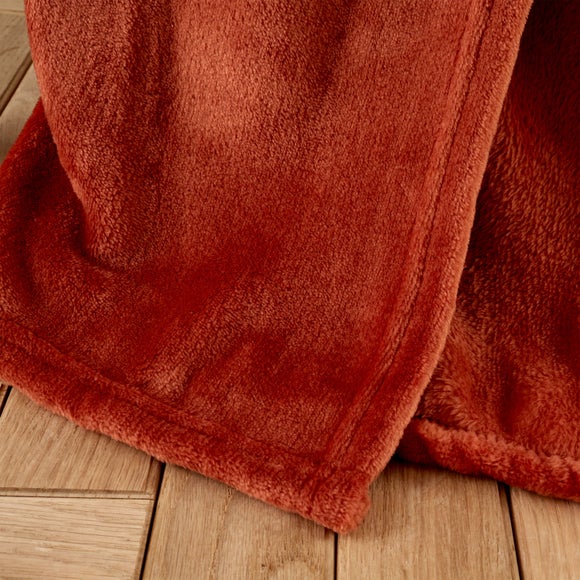 Catherine Lansfield Raschel Velvet Touch Throw Blanket 130cm x 170cm 3