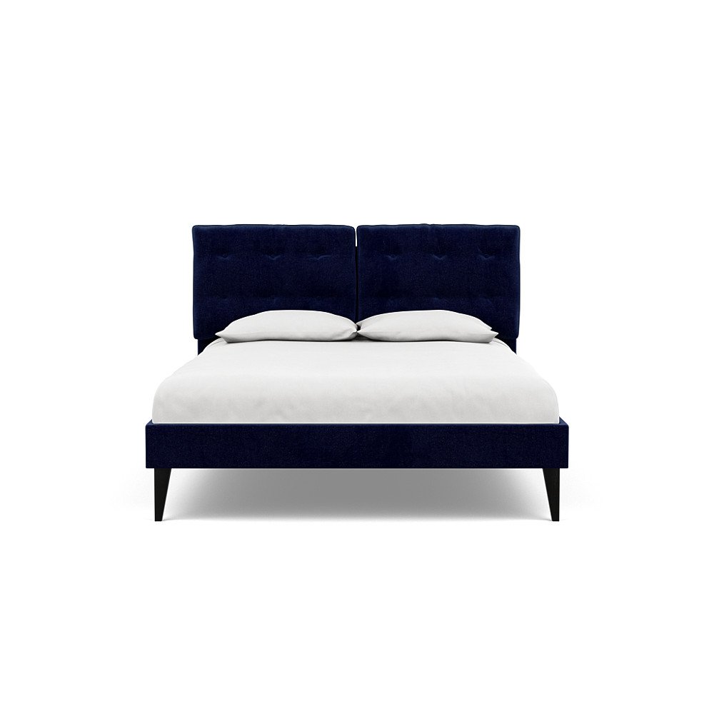Heal's Mistral King Bed Smart Luxe Velvet Midnight