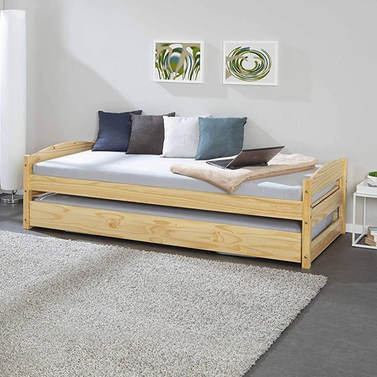 Vindas Wooden Function Single Bed In Natural Oak