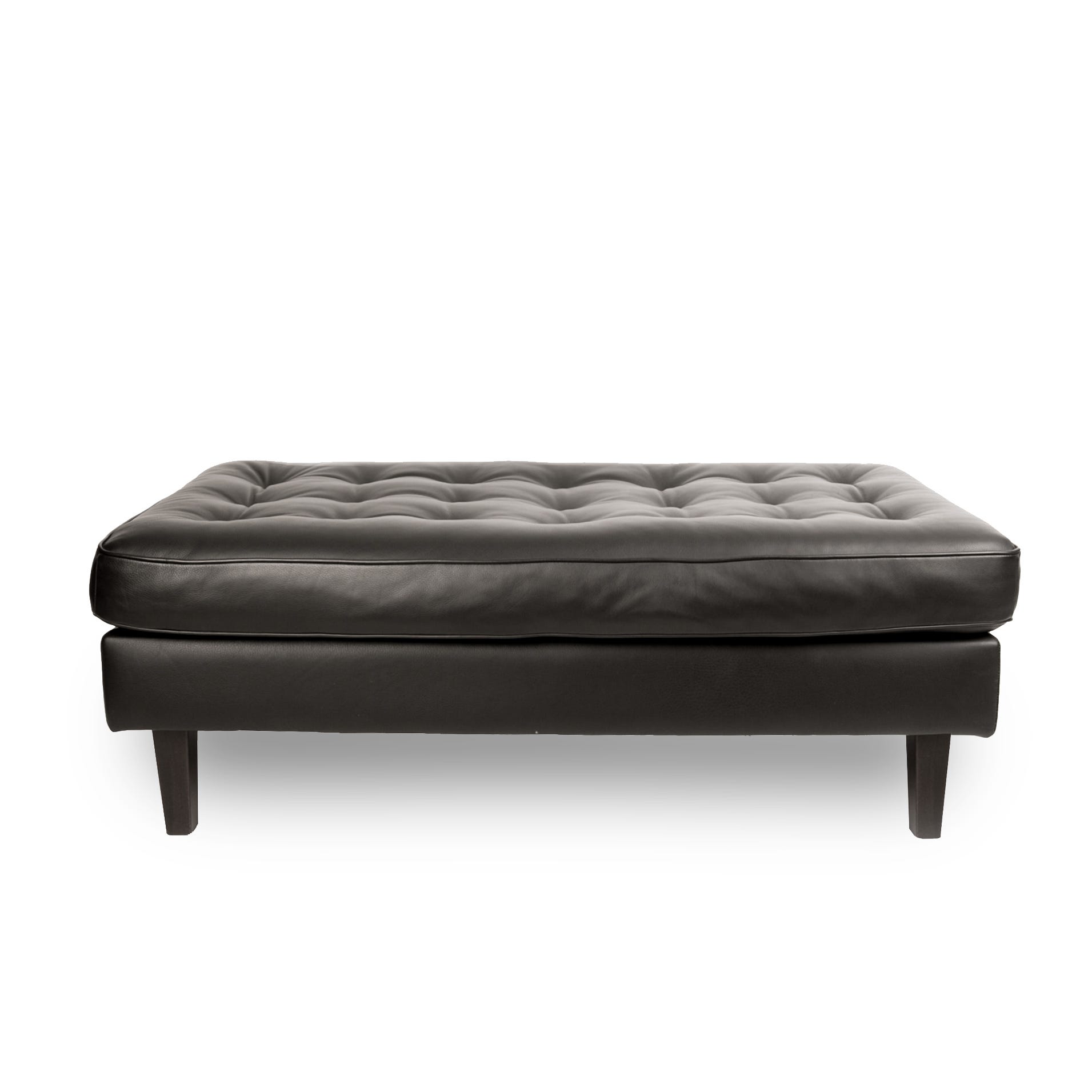 Heal's Hepburn Ottoman Siena Cotton Deep Sea Natural 2