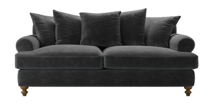 Teddy 3 Seat Sofa Bed in Armour Smart Velvet - sofa.com