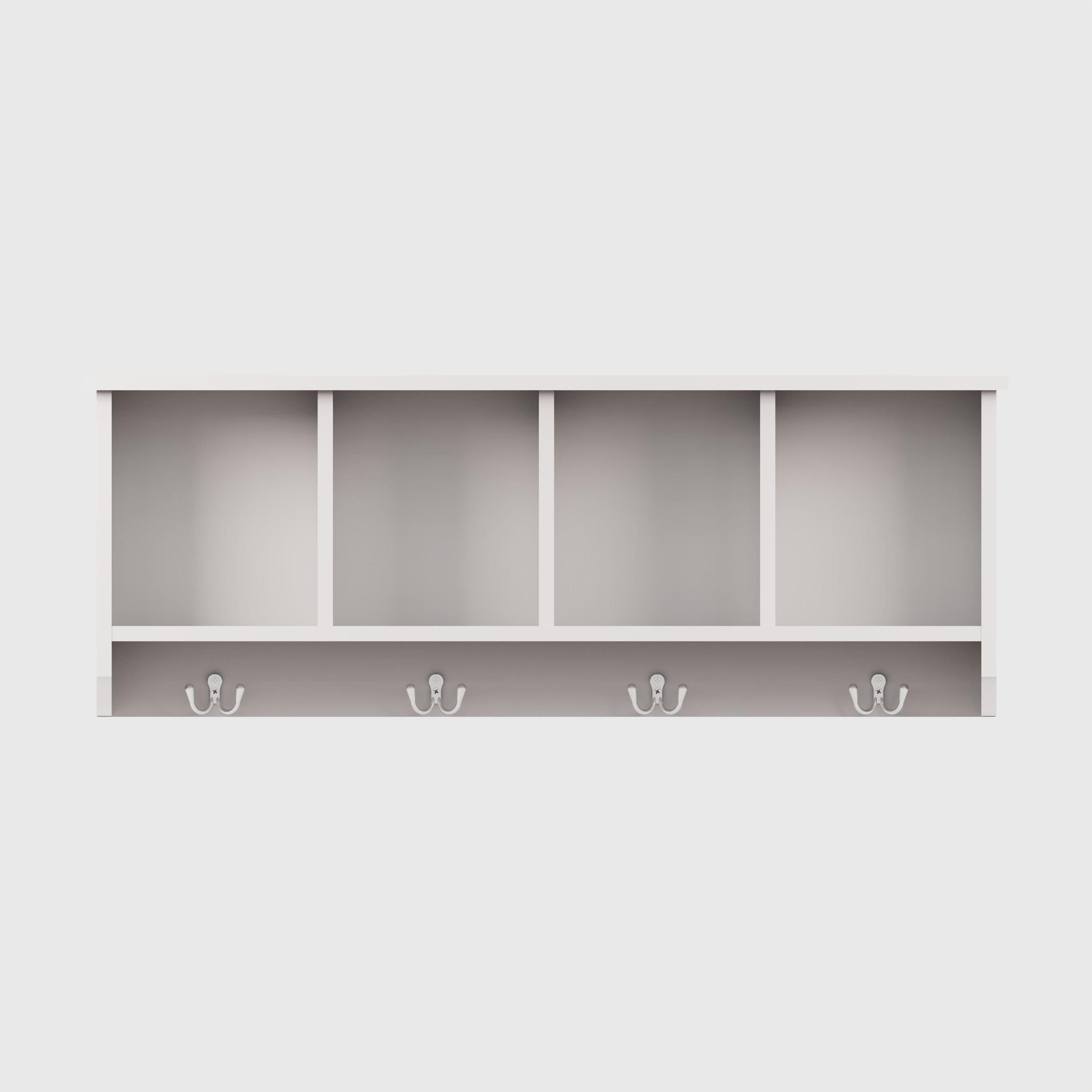 GFW Kempton Wall Rack in White 4