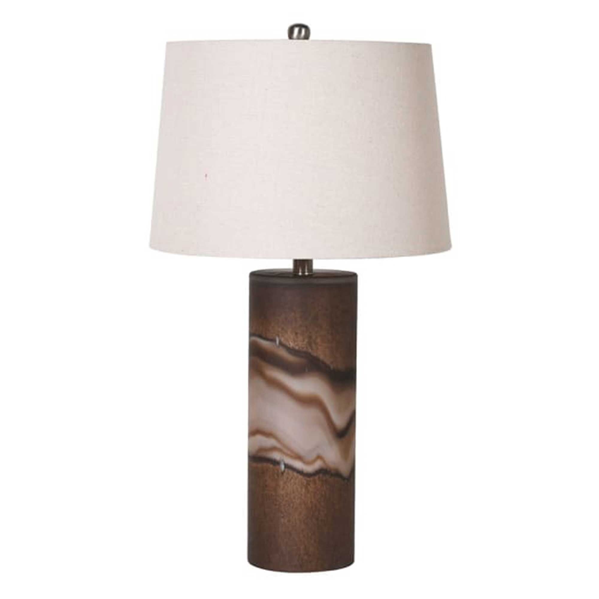 Hand Blown Brown Glass Table Lamp | Barker & Stonehouse