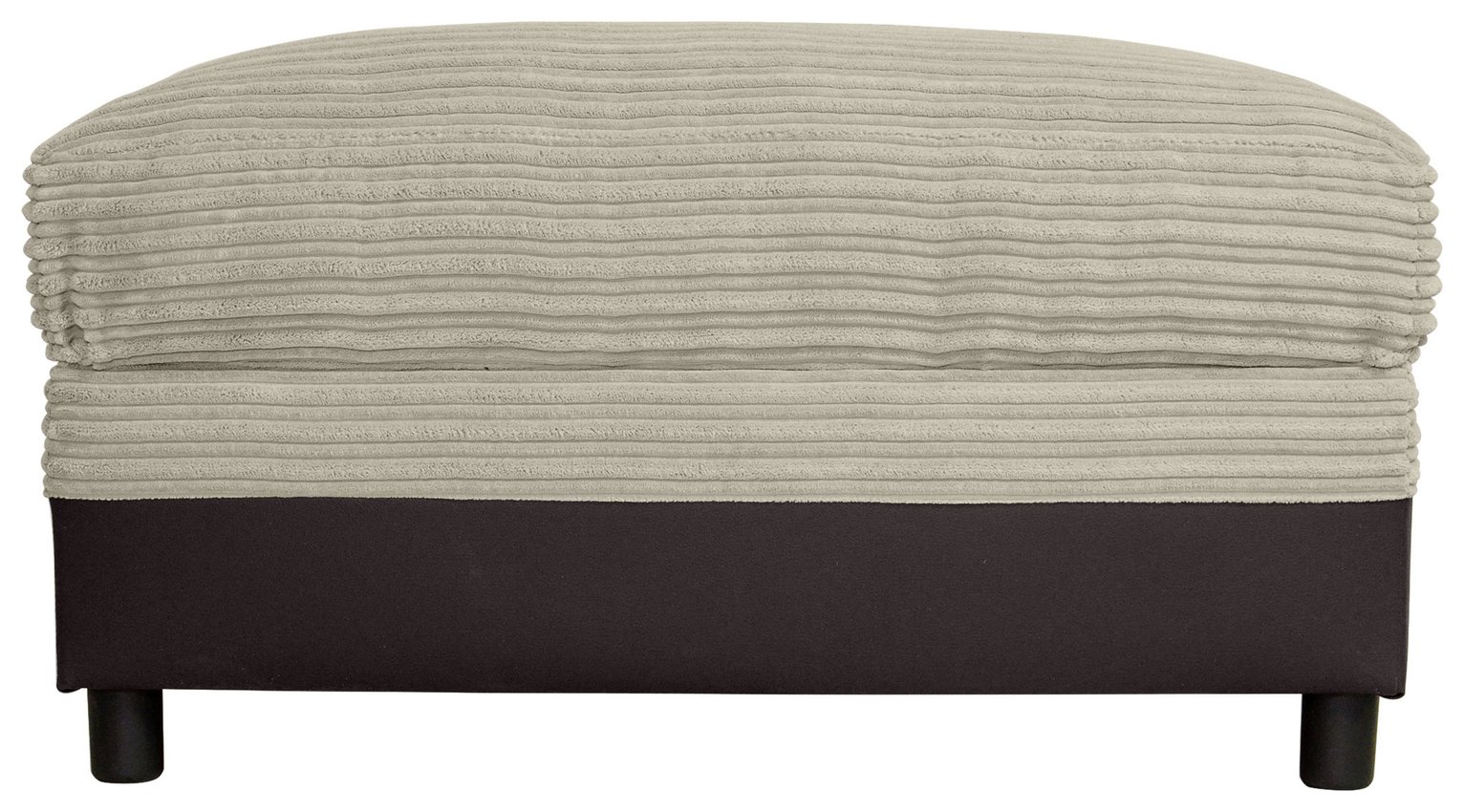 Argos Home Harry Large Fabric Storage Footstool - Natural