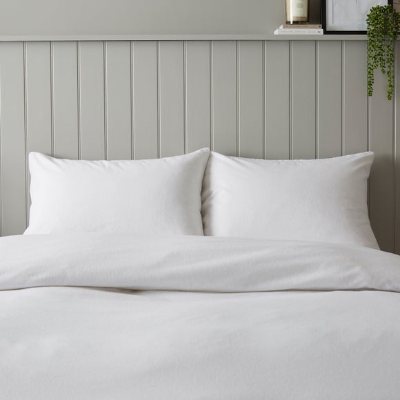 Soft & Cosy 100% Brushed Cotton Kingsize Standard Pillowcase Pair