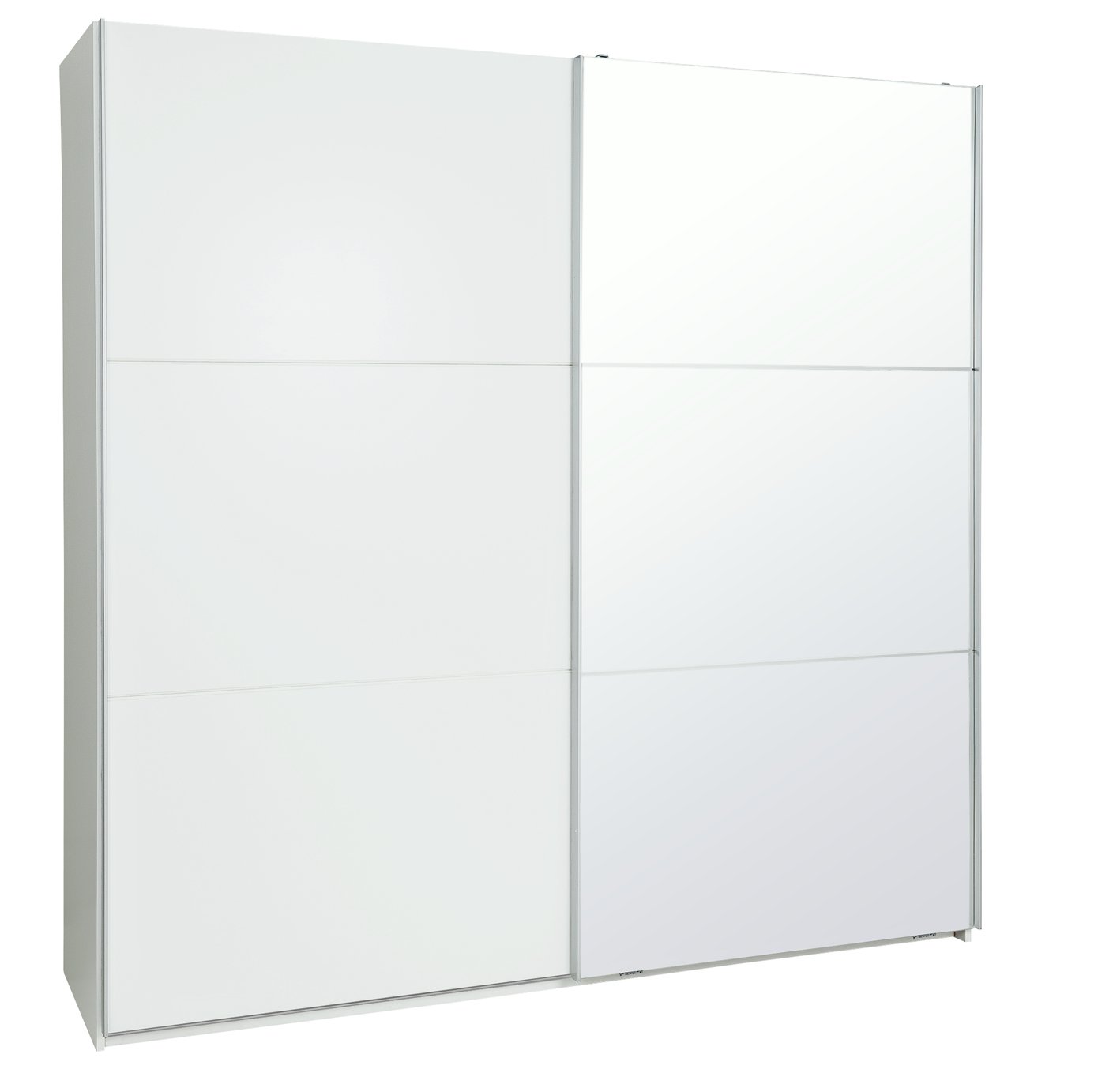 Habitat Holsted XL Mirrored Sliding Wardrobe - White