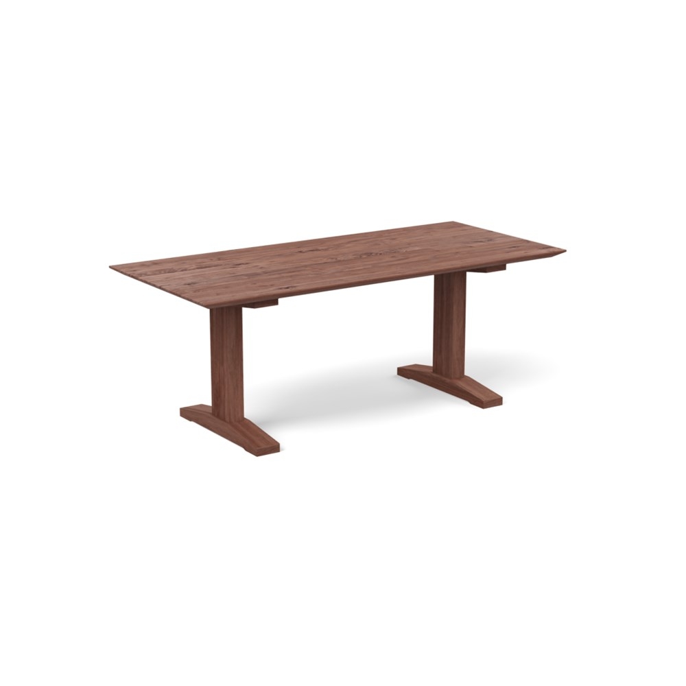 Heal's Lisbon Table 180x90cm Oiled Walnut Chamfered Edge Not Filled