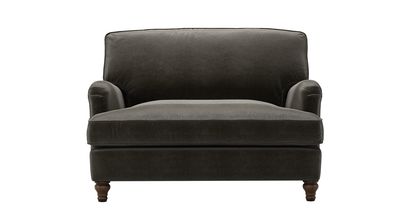 Bluebell Loveseat Sofabed in Elephant Cotton Matt Velvet - sofa.com