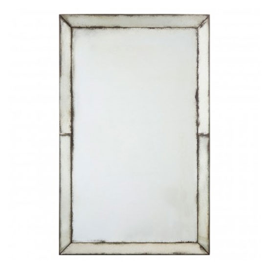 Raze Splash Effect Wall Bedroom Mirror In Antique Silver Frame