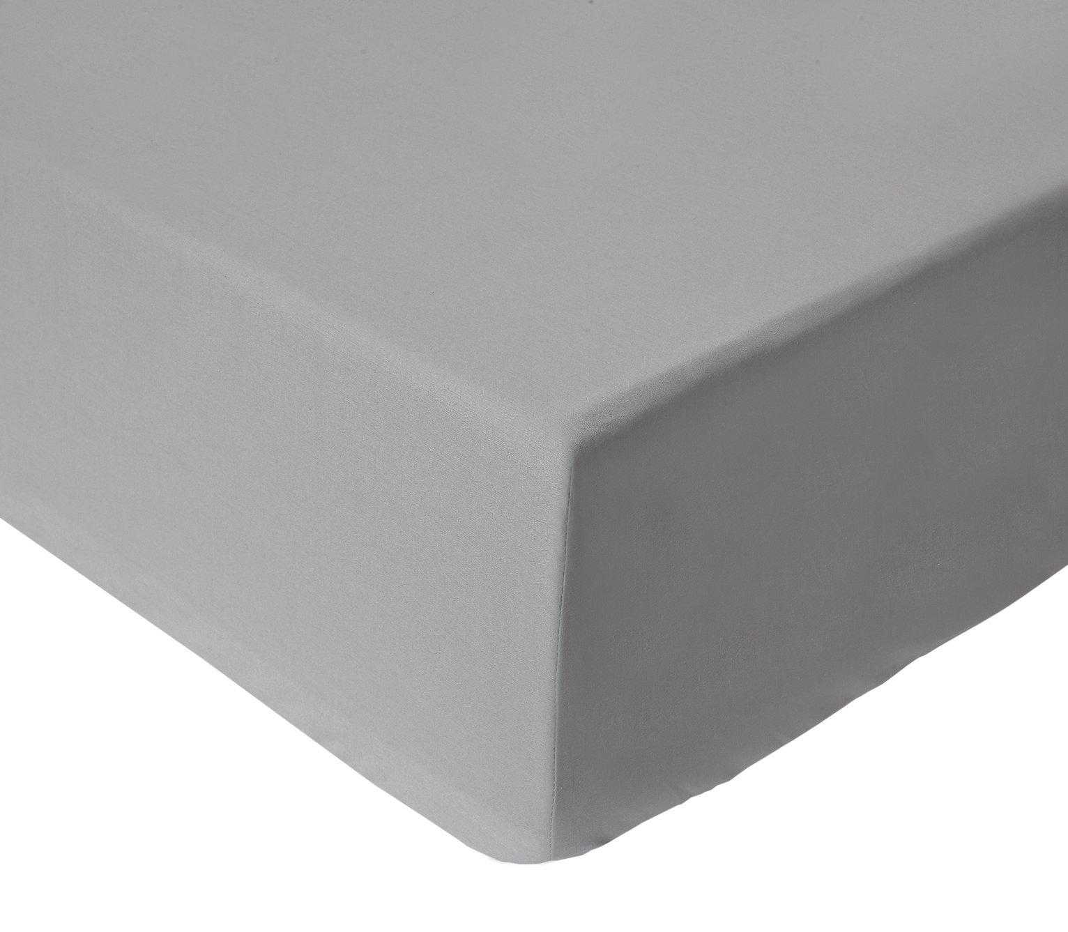Argos Home Cotton Rich 28cm Fitted Sheet - Kingsize