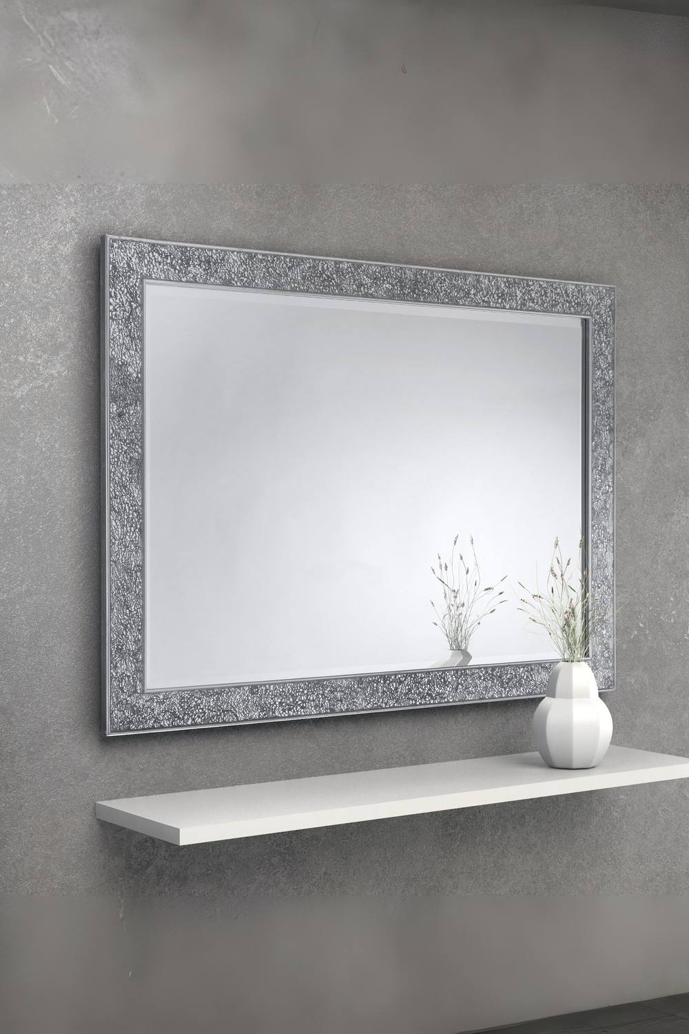 Julian Bowen Staccato Fragment Wall Mirror in Silver
