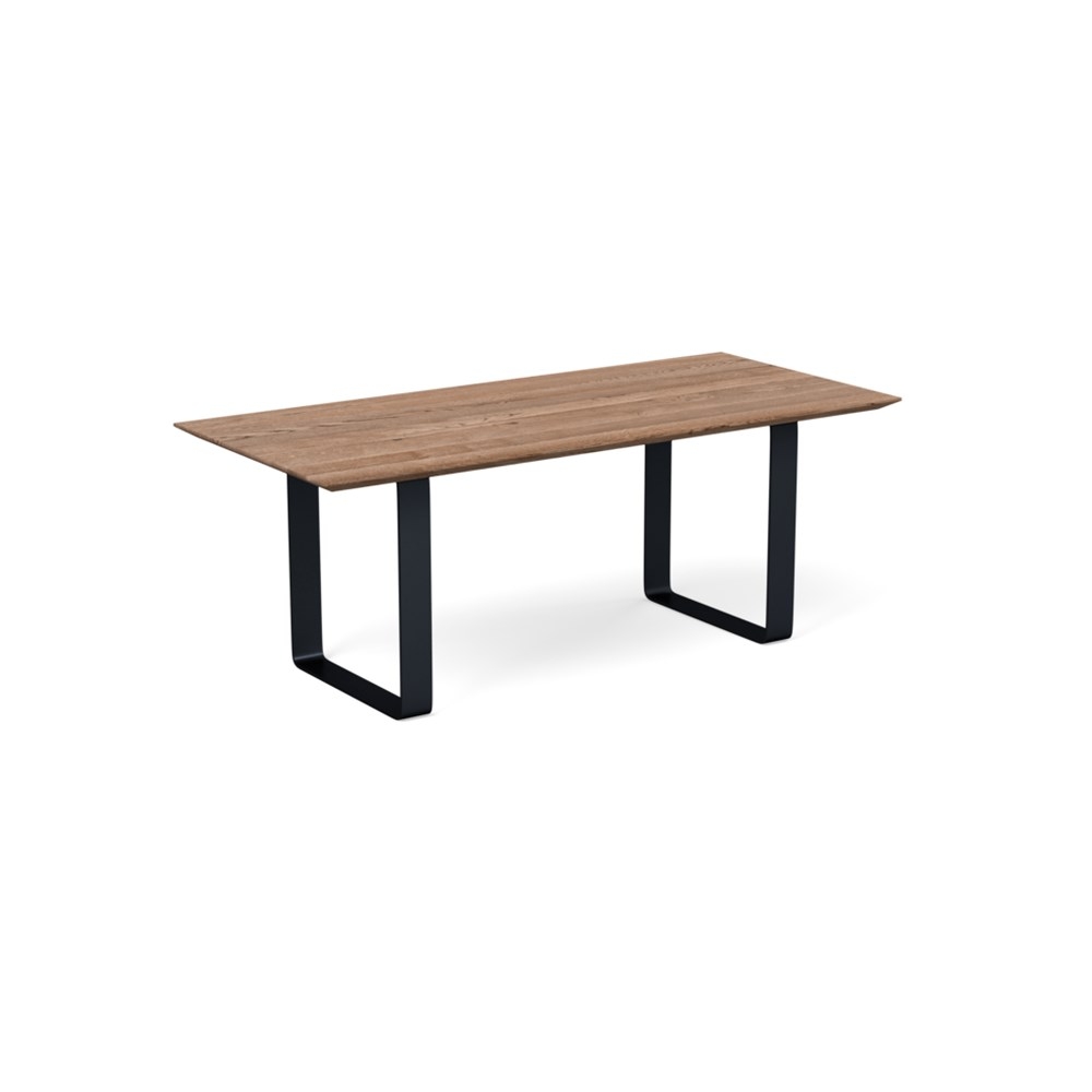 Heal's Prague Table 280x90cm Smoked Oak Chamfered Edge Filled