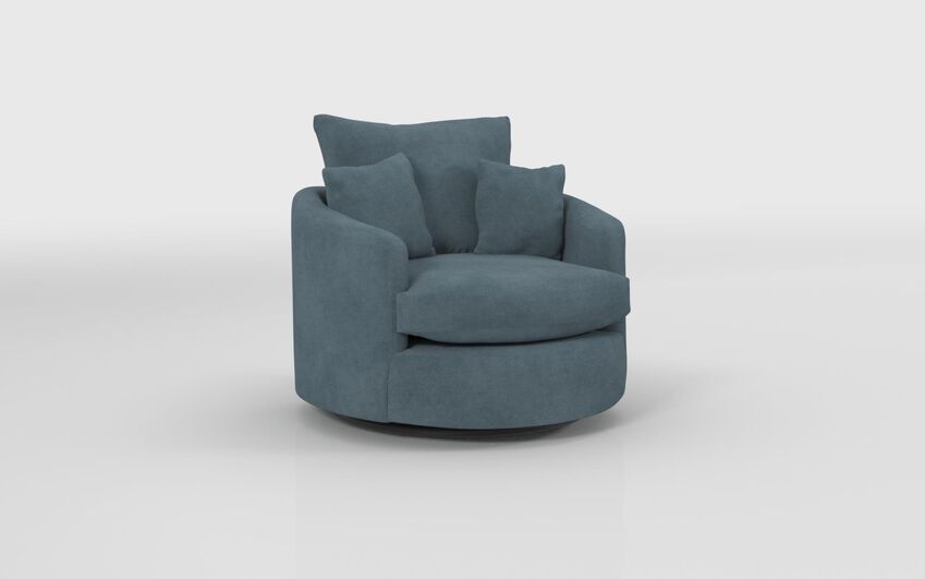 Blue Fabric Edale Twister Chair