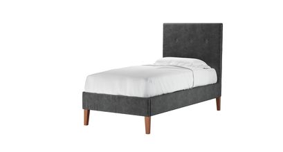 Avery 130cm Single Bed in Armour Smart Velvet - sofa.com