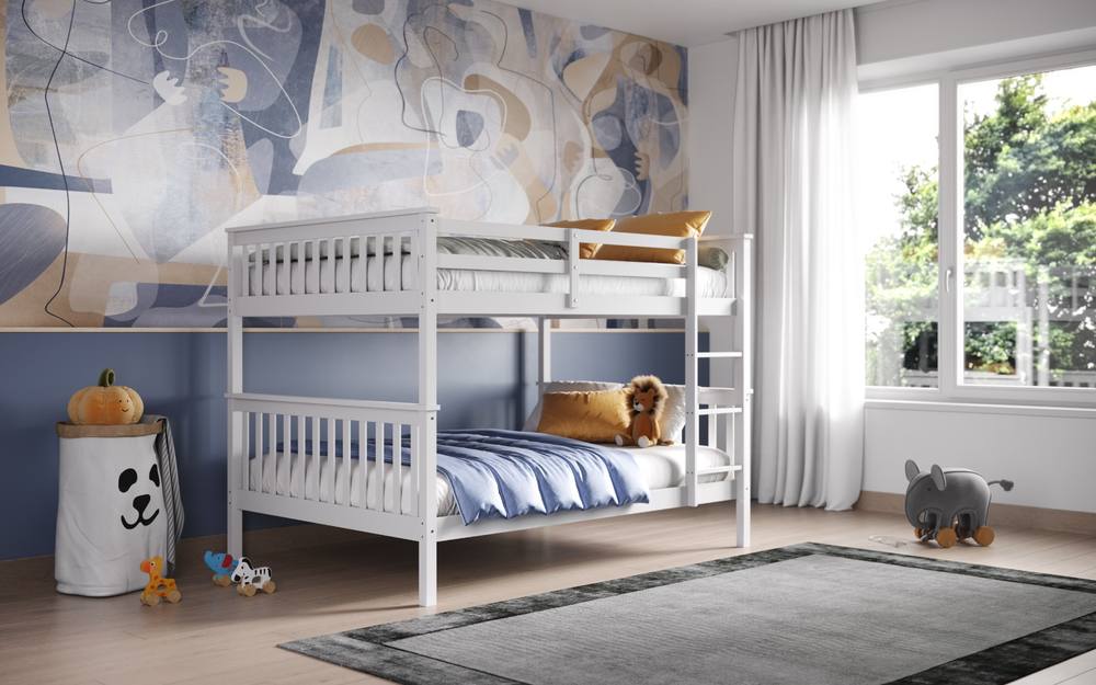 Flair Tetrad Bunk Bed in White