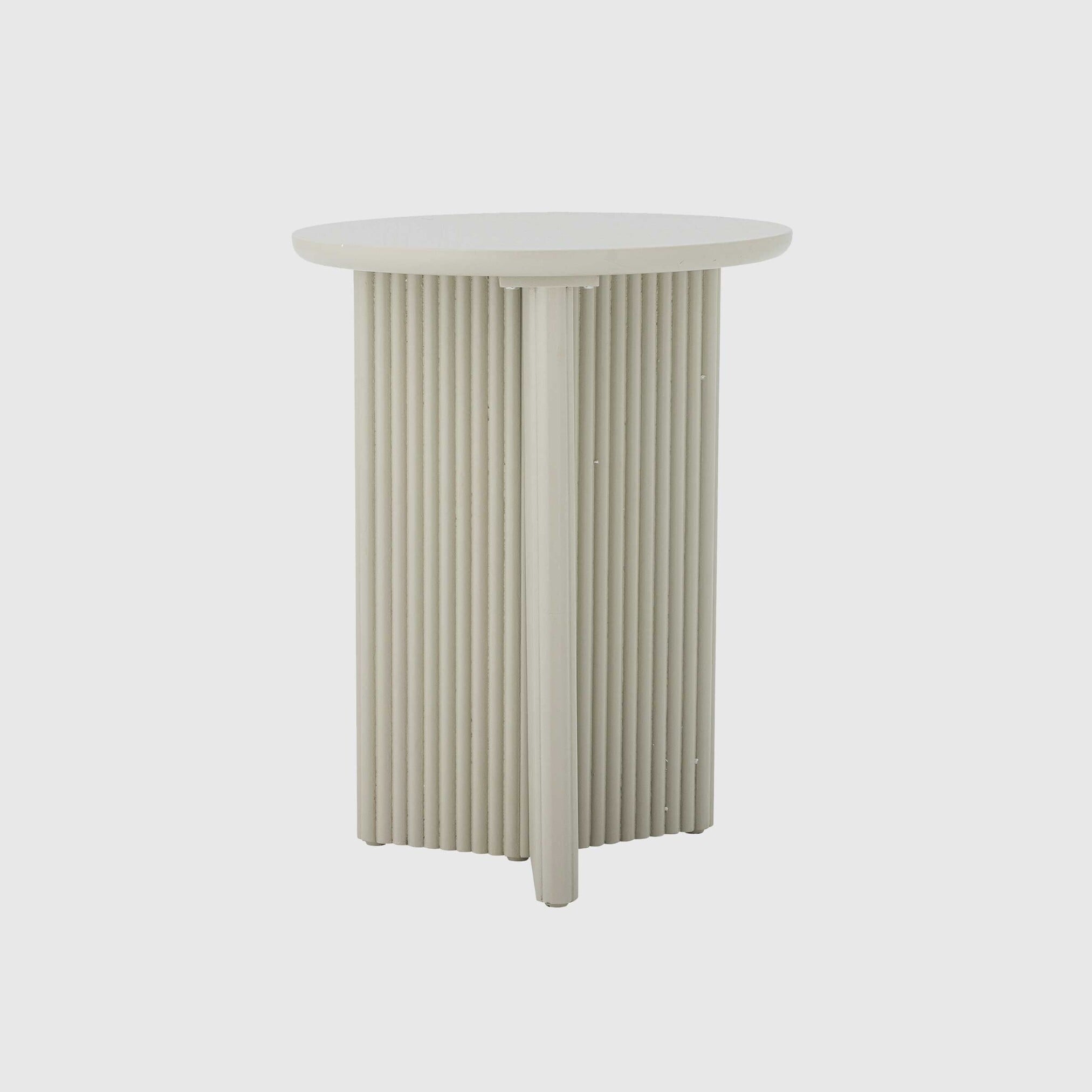 White Round Side Table, Round Wood | Barker & Stonehouse