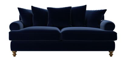 Teddy 3 Seat Sofabed in Admiral Smart Cotton - sofa.com