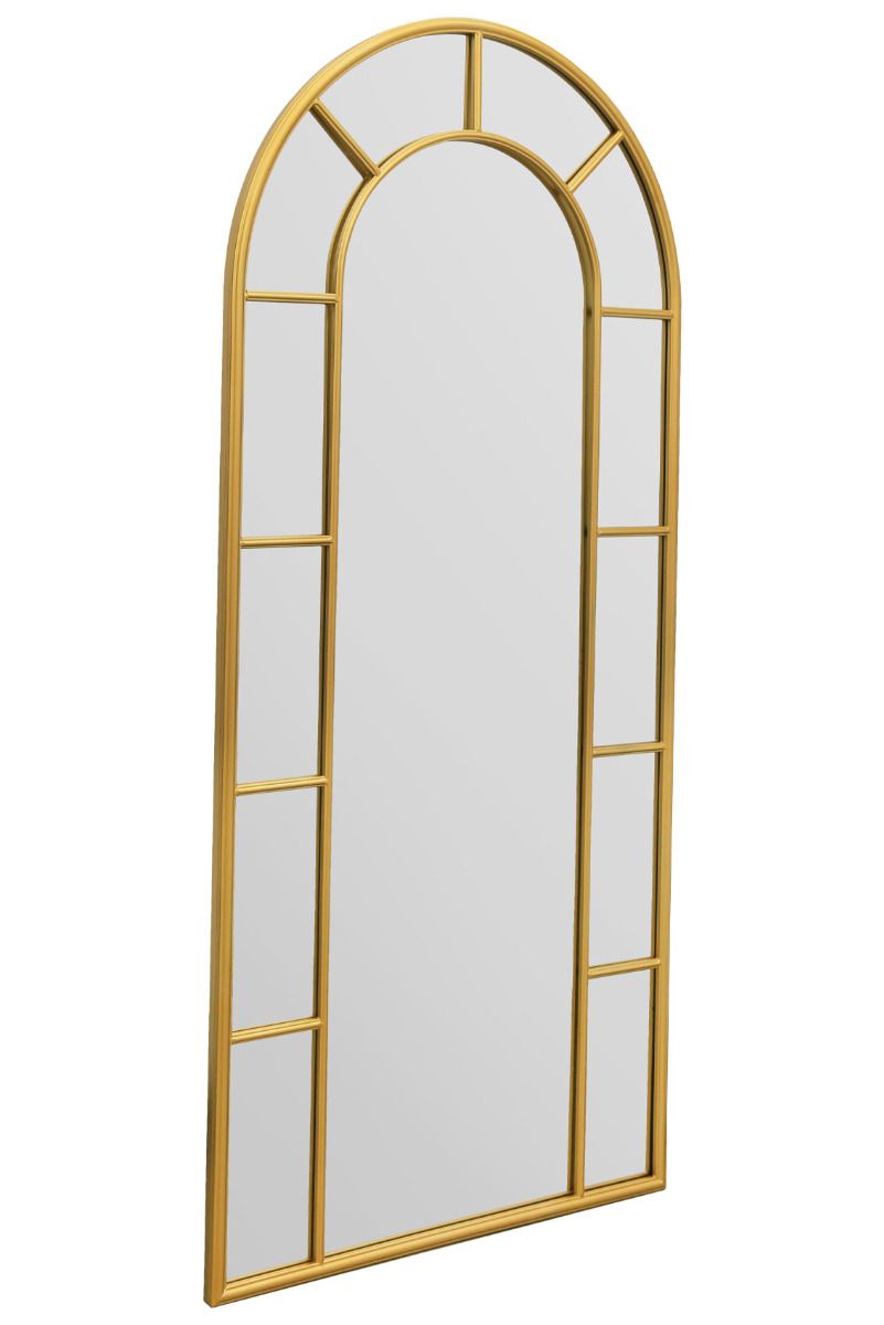 MirrorOutlet Gold Framed Arched Leaner/Wall Mirror 75" X 33" (190CM X 85CM) 4