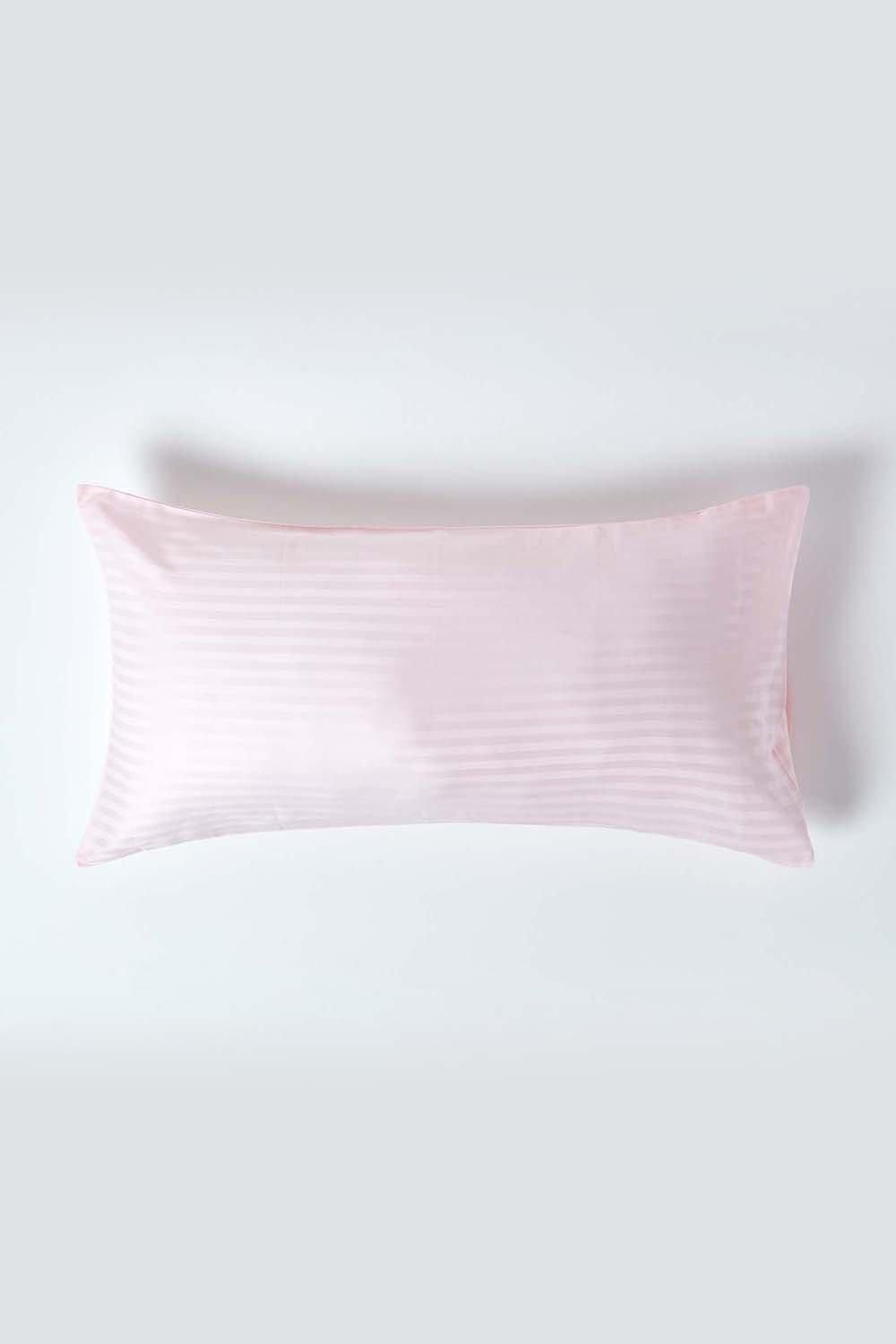 Homescapes Egyptian Cotton Ultrasoft Housewife Pillowcase 330 TC, King Size in Pink
