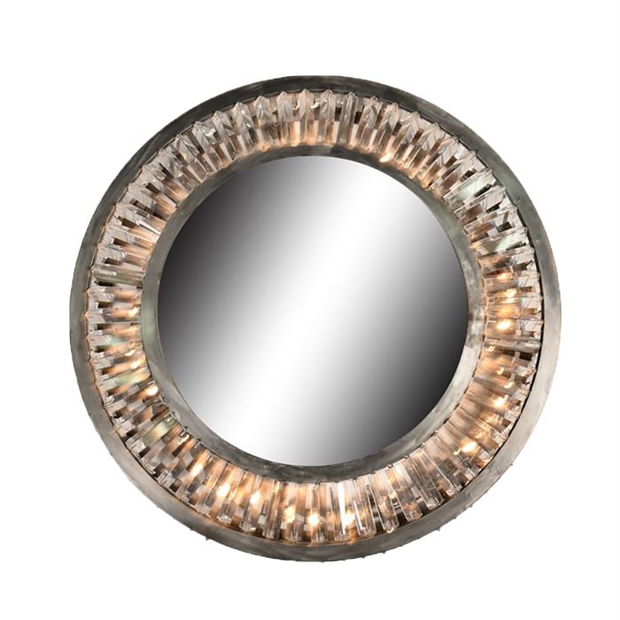 Timothy Oulton Rex Mirror Round, Round Metal | Barker & Stonehouse