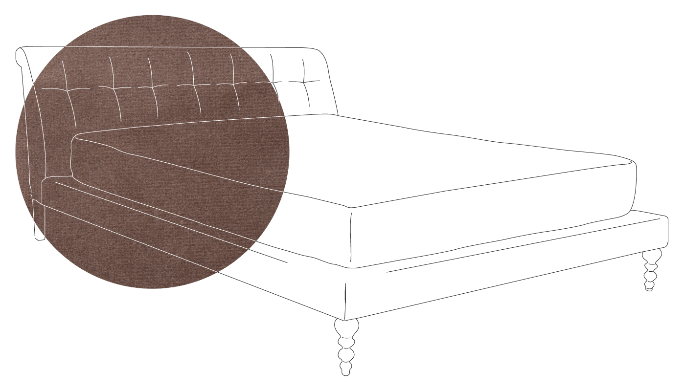 SCP Oscar Bed Super King Velvet Mink